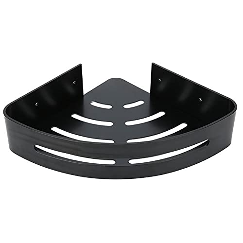 Geen Punch Bad Planken, Zwart huishoudelijke badkamer ruimte aluminium hoek plank muur opknoping single layer opslag… - Image 4