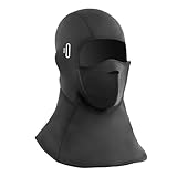 CSONFIT Balaclava Ski Mask Magnetic Openable Face Covering Cold Weather Men Women Breathable Winter Fleece Hood Magnemask for Skiing, Running, Motorcycle, Outdoor Work Black