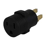 Nema 14-50P to 6-50R Adapter 250V Heavy Duty 6-50 Welder Adapter, 50Amp 4-Prong Blade to 3-Prong...