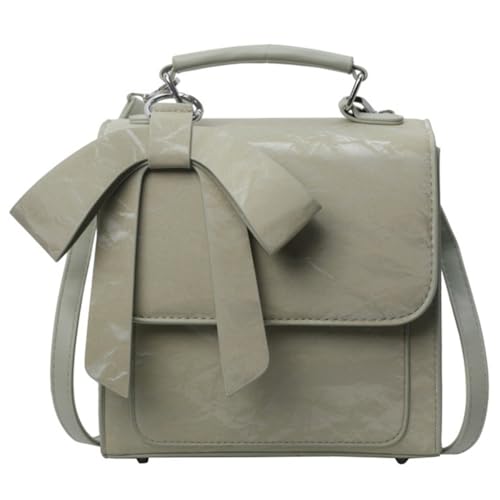 XAGMODSHN Bolso de hombro con lazos de mariposa de moda, versátil bolso cruzado para fiesta, bolso casual para mujeres elegantes, verde, Talla única