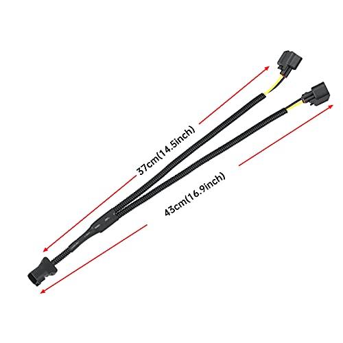 Car Horn Adapter Wiring Harness 1 to 2 Horn Adapter Connector Y Type Horn Special Plug Wiring Compatible with Ford Chevrolet