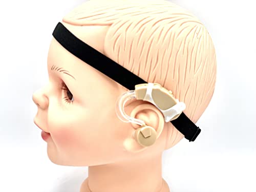 NASTRO SLIM REGOLABILE IMPLANTE COCLEAR O AUDIFONO (piccolo auricolare, blu navy)