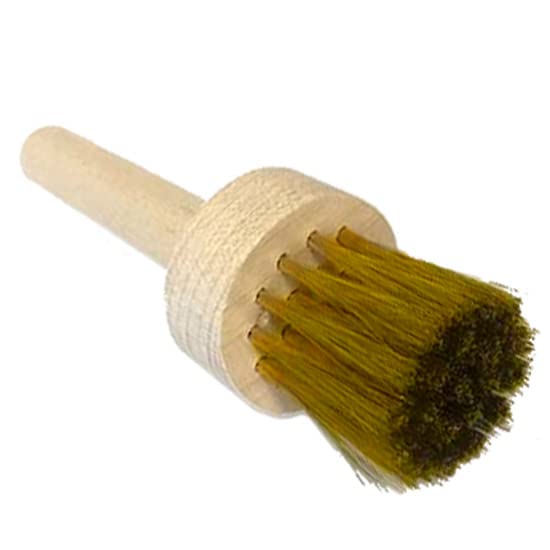 W.S. Tyler 8576 - Cepillo redondo para 100 tamices de malla y cerdas de latón más gruesas