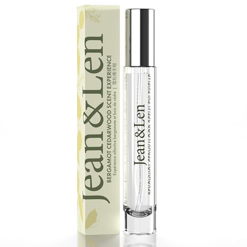 Jean & Len Scent Experience Cedarwood & Bergamot, Eau de Toilette mit Bergamotte & Zedernholz Duft, praktisches mini parfum, ideal für unterwegs, hochwertiger Glas Flacon, 10 ml