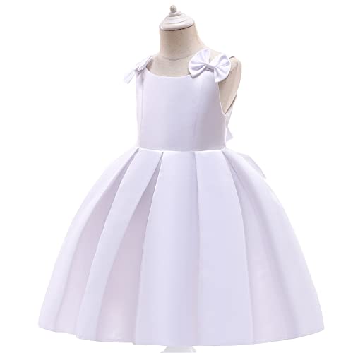 Off Shoulder Flower Girl Dress for Wedding Kids Princess First Communion Formal Dresses Pageant Ball Gowns with Bow3
