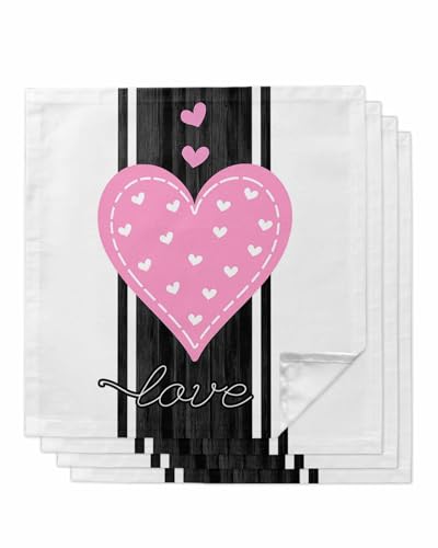 Servilletas de Tela Rosa Set x4 50.5x50.5 cm miniatura 1