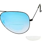 Hi Clear Stick On Bifocal Lenses Reader Magnifying Adhesive Reading Lens Sticker Sunglasses Safety Glasses Magnifier Add On (Clear, +1.5)