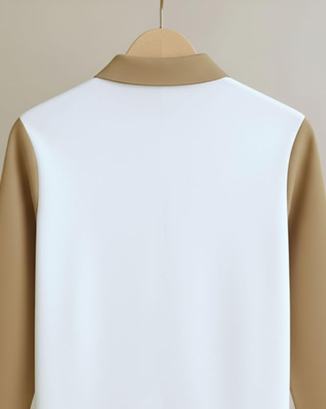 Image of T-Shirt for Men Zip Neck Texture Self Design Cotton Blend Mens Tshirts