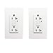 [2 Pack] SECKATECH 20 Amp 125 Volt Tamper-Resistant GFCI Wall Outlet Receptacle with 4 Free Wall Plates. The Product Details in the Description--ETL Listed,White