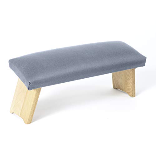 Lotuscrafts Meditationsbank Klappbar Dharma mit Gepolsterter Sitzfläche - Made in Europe - Yoga Hocker aus Holz - Kniesitz Meditationsbank für eine Tiefe...