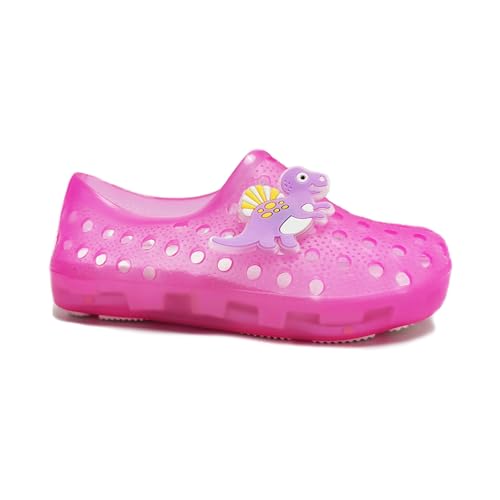 YUNICUS Girls Dress Shoes Toddler Cosplay Clear Jelly Sandals with Bow Mary Jane Led Light Up Flats3