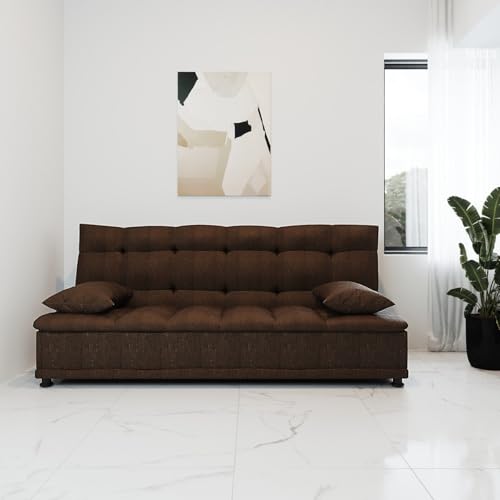 Catálogo de Sofa Cama Top 5. 43 Sofá Cama Matrimonial Río – Sillón Reclinable de 3 Posiciones | Cómodo, Moderno y Minimalista para Sala o Recámara | Tapizado en Tela Oslo | Lase (Chocolate)