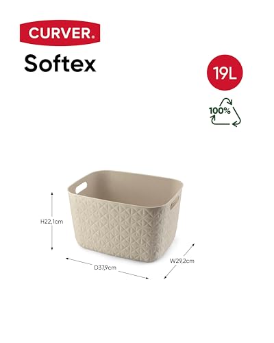 Curver Cesta Large Softex Bianco Gesso - 5