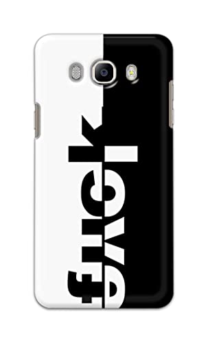 Image of PRINTFIDAA One Words Fukc Love Creative Art Innovative Wonderfull Printed Designer Hard Case for Samsung Galaxy J7 (2016) / On 8 (2016), J710F, J710FN, J710M, J710H Back Cover -(e) RPM1003