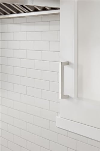 Image of Amerock Monument 3-3 /4 inch (96mm) Center-to-Center Polished Chrome Cabinet Pull - 10 Pack