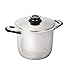 Ecovitam garnek do gotowania z pokrywką i wbudowanym termometrem ze stali nierdzewnej 18/10, 9 l, do wszystkich kuchenek, również indukcyjnych