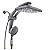 Razime 10''Rainfall Shower Head with Handheld Combo High Pressure 8+2 MODE built-in power wash, Stainless Steel Chrome Showerhead with 11'' Extension Arm Height/Angle Adjustable with Holder&60"Hose