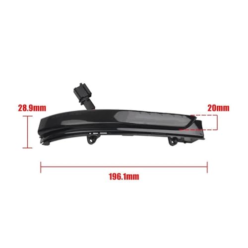 Intermitentes dinámicos LED de flecha ahumada para Golf 4 y Polo G6 2