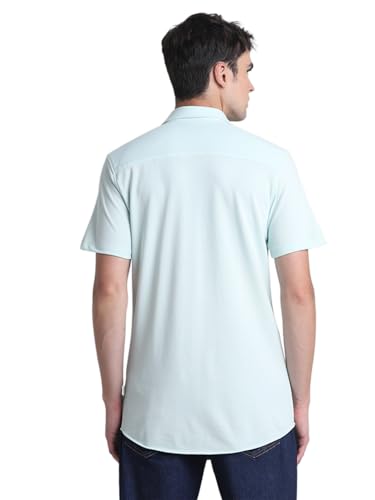 Image of JACK & JONES Men's Cotton Solid Slim Fit Shirt