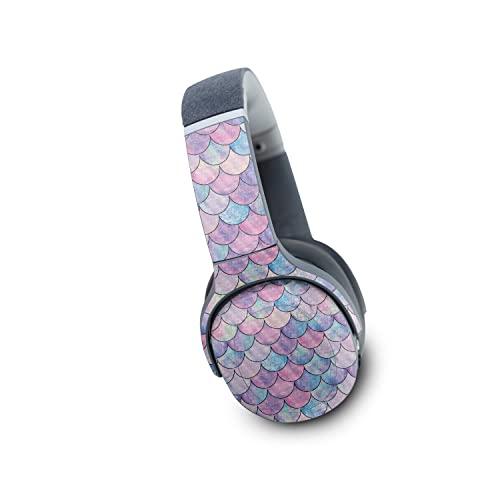 Image of MightySkins Carbon Fiber Skin Compatible with Skullcandy Crusher Evo Wireless - Mermaid Scales | Protective, Durable Textured Carbon Fiber Finish | Easy to Apply | Made in The USA