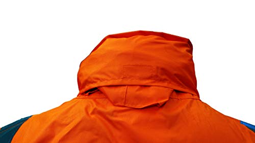 RK Safety RC-CLA3-OR44 Class 3 Rainwear Reflective Hi-Viz Black Bottom Long Rain Coat (Extra Large, Orange)3