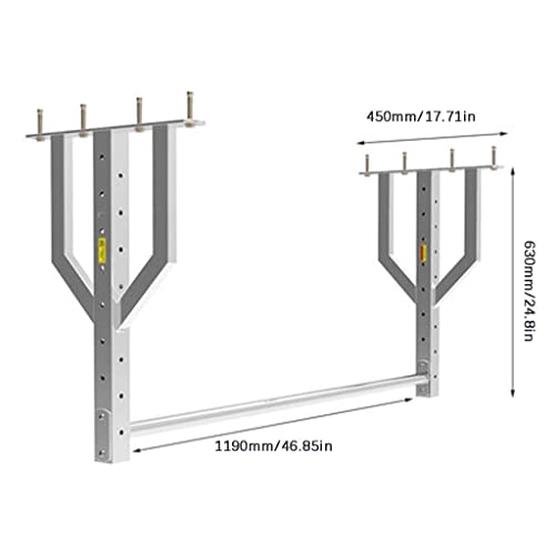 Pull Up Bar Indoor Home Fitness Strength Training Pull-Up Bar,Double Ceiling Pull-Up Wall Mount/Professional Quality And Gym Certified,Bag Eyelet For Boxing Trainings. (Color : B) #TOP1