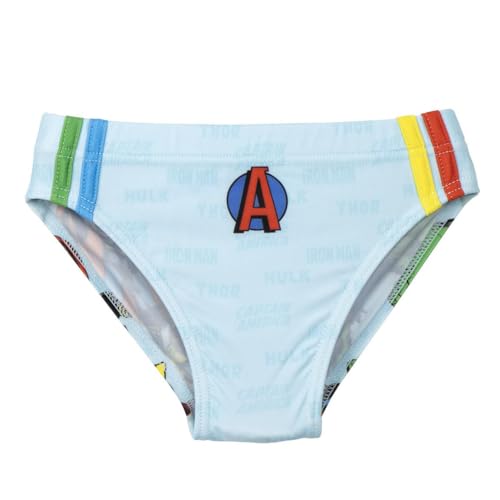 CERDÁ LIFE'S LITTLE MOMENTS Slip de Baño Infantil de Avengers - Multicolor - Talla 4 Años - Bañador Niño Fabricado en 85% Poliéster y 15% Elastano de 210 gsm - Producto Original Diseñado en España