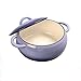 Emaliowany żeliwny holenderski piekarnik, garnek pokryty emalią, z pokrywką i uchwytami, długotrwały nieprzywierający, odporny na zapachy, dla rodziny