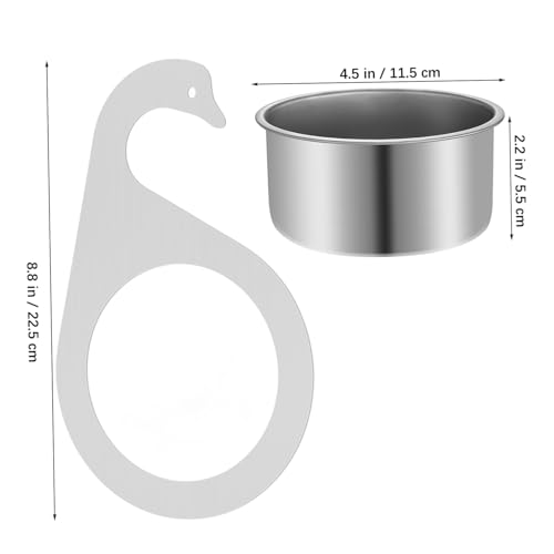 Ganazono 2pcs Coladores de Acero Inoxidable para Fregadero miniatura 2
