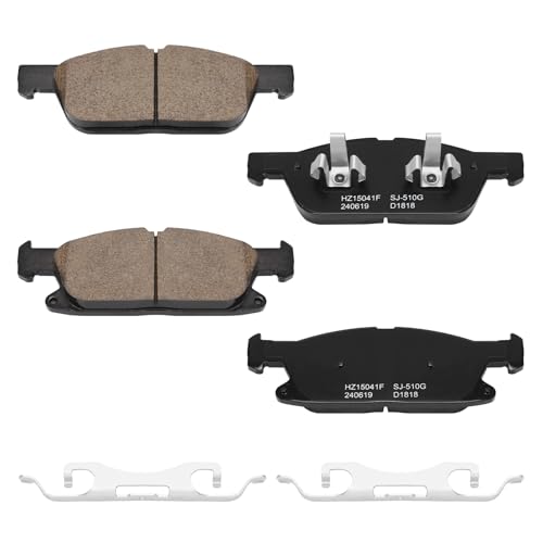 Image of D1818 Front Ceramic Brake Pads Kit Fit For Ford Edge 2015-2021, For Lincoln MKX 2016-2018, For Lincoln Nautilus 2019-2021