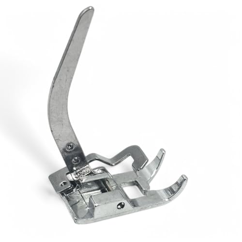 Image of ZENITH Kint Pressure Foot Snap on Type for Automatic Electric Low Shank Sewing Machines Suitable for Usha Janome Brother Singer etc Steel Finish (Kint Foot)