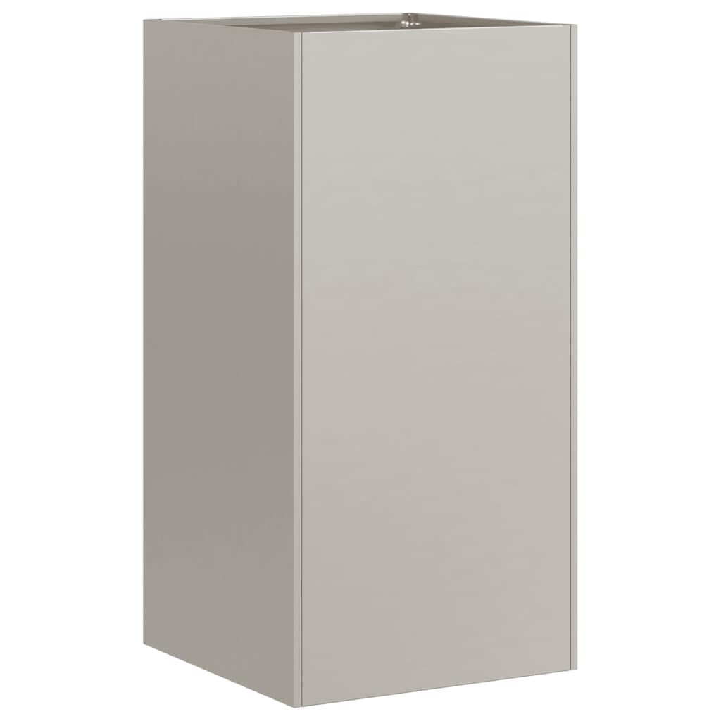 Pflanzkübel Rostig Wetterfester Stahl 40x40x80 cm Hochbeet mit offenem Boden für Garten Balkon Terrasse, stabiles Pflanzgefäß mit Abflussloch und natürlichem Rostfinish