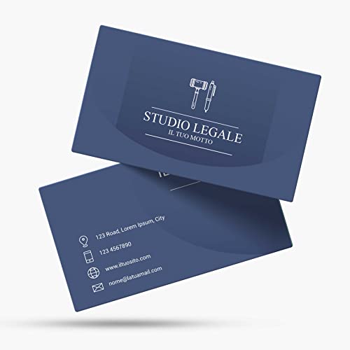 Biglietti da visita personalizzabili in cartoncino Premium, colori impeccabili, varie