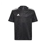 Tela transpirable adidas GJ6830 CONDIVO21 JSY Y T-Shirt Boys Black/White 1112