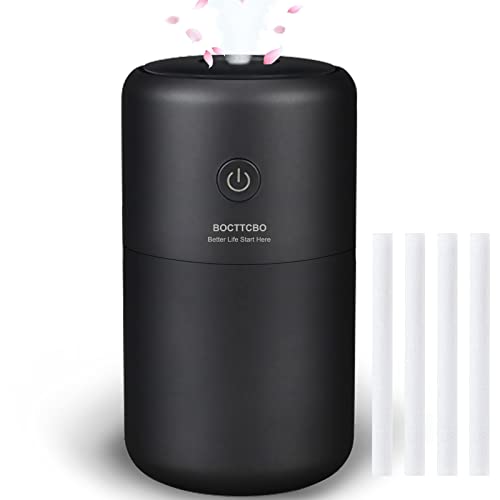 Humidifier Portable Mini Humidifiers 230ml Cool Mist Humidifiers Air Humidifier with Night Light, Waterless Auto-Off, Whisper Quiet for Bedroom, Baby, Plants
