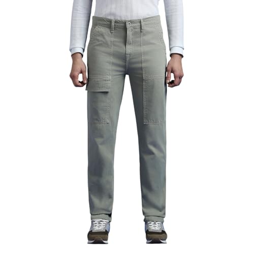 Image of Pepe Jeans Men's Mid Rise Straight Pants