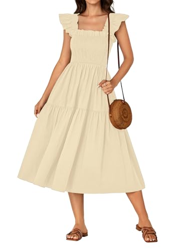 Image of Rooscier Women's A Line Smocked Midi Dress