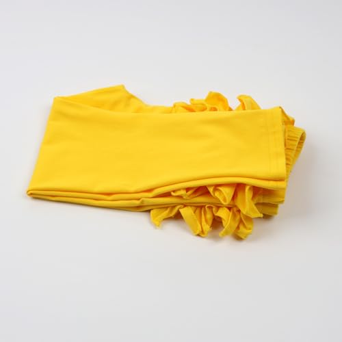Image of HOOLCHEAN Baby Toddler and Little Girls Ruffles Buttocks Leggings Solid Color Pants