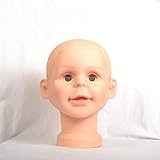 Baby Boy Girl Children Dummy Mannequin Manikin Head For Hair Wigs Scarf Hats Sunglasses Stand Display Mould Model (Head Circumference 48cm)