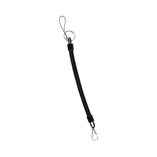 Preisvergleich Produktbild Vkospy Mappen-Telefon-elastische Feder Coiled Kunststoff-Schlüsselanhänger Clip-Schlüsselring-Spirale Bügel-Seil Stretchy Lanyard