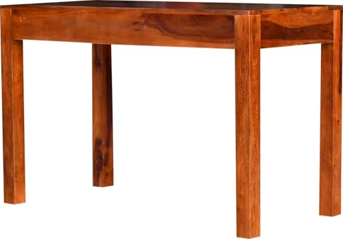 Image of sheesham Study Table, Computer Desk with 2 Drawers for Home&Office Solid Wood Study Table (Free Standing, Finish Color - Walnut Brown, Pre-Assembled) (Brown 1)
