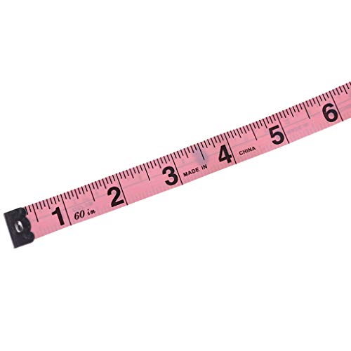 Cinta métrica para sastrería de 150 cm con pulgadas estándar miniatura 6