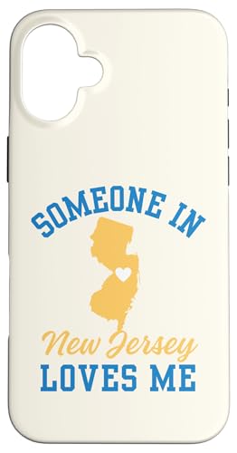 ニュージャージーの誰かが私を愛している、ニュージャージー愛情 スマホケース iPhone 16 Plus 用