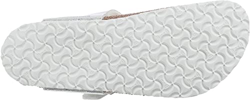 Image of Birkenstock Gizeh Birko Flor Kids Cosmic Sparkle White Sandals-EU 31, White, 13 UK Child Narrow