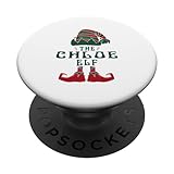 Chloe Elf Personalized Name Christmas Family Matching PopSockets Standard PopGrip