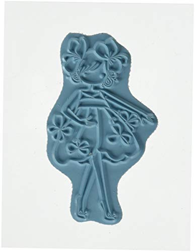 Stamping Bella Tiny Townie Garden Girl Cling Stamps, Purple