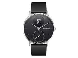 Withings Steel HR - Hybrid Smartwatch - Activity Tracker with Connected GPS, Heart Rate Monitor, Sleep Monitor, Smart Notifications, Water Resistant with 25-day battery life