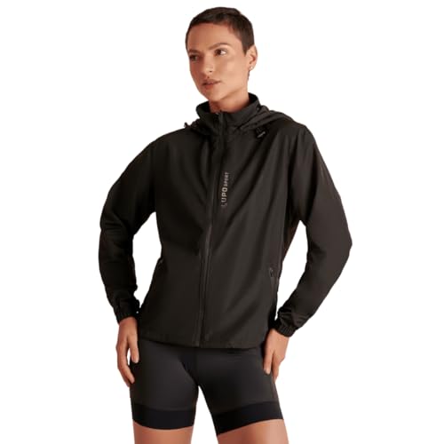 Jaqueta Lupo Sport Windbreak Feminina Original Corta Vento Com Capuz Treino Academia (BR, Alfa, P, Regular, Regular, Preto)