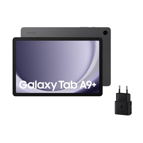 Samsung Galaxy Tab A9+ 10,9 polegadas, 8 GB de RAM, 128 GB de armazenamento de memória expansível, Wi-Fi + 5G, grafite