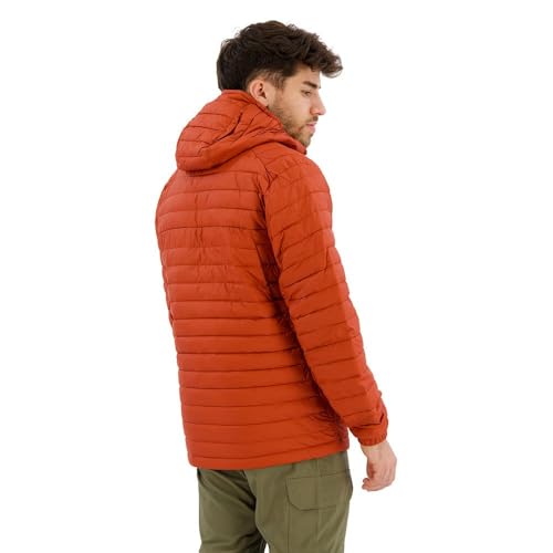 Columbia Men's Silver Falls Hooded Jacket, Hooded Puffer Jacket, Warp Red, Size L - Image 4